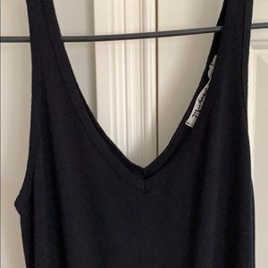 Michael stars black tie waist jumpsuit